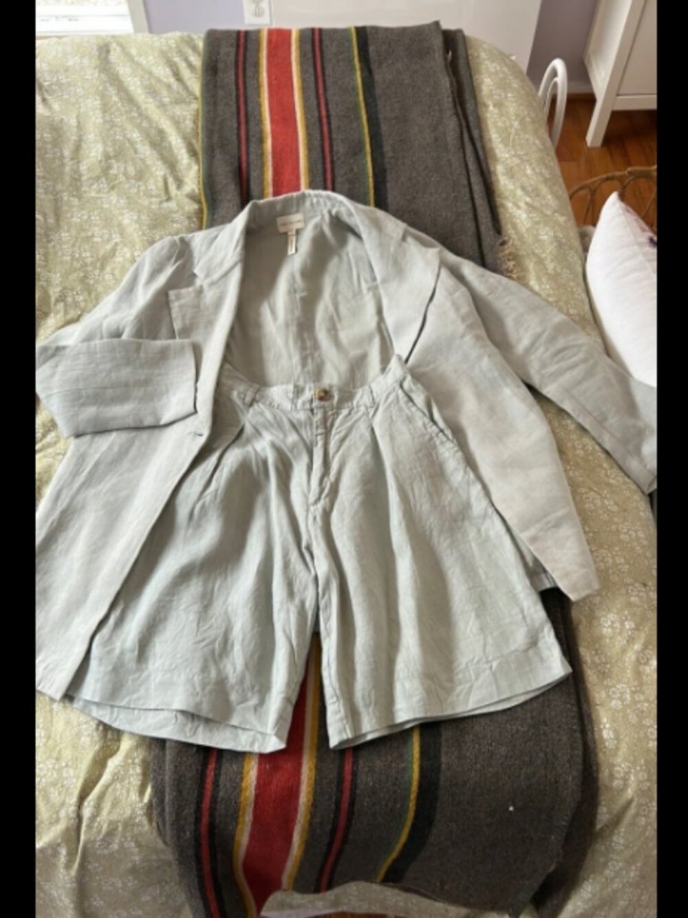 Laude The Label 2pc linen short suit